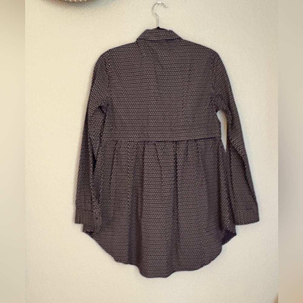 Maeve Anthropologie Blouse Tunic Small Layered Look 100% Cotton EUC - Picture 9 of 11